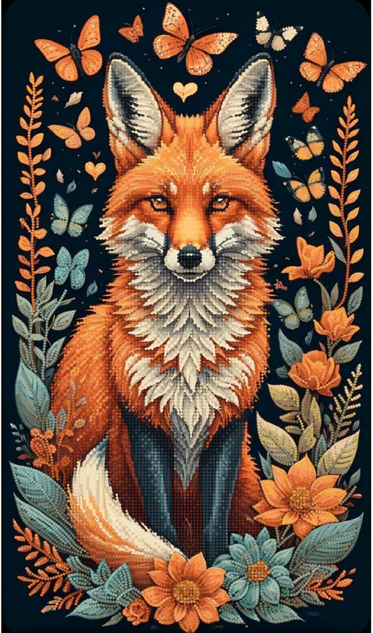 Bead Embroidery Kit Fox DIY Tela Artis