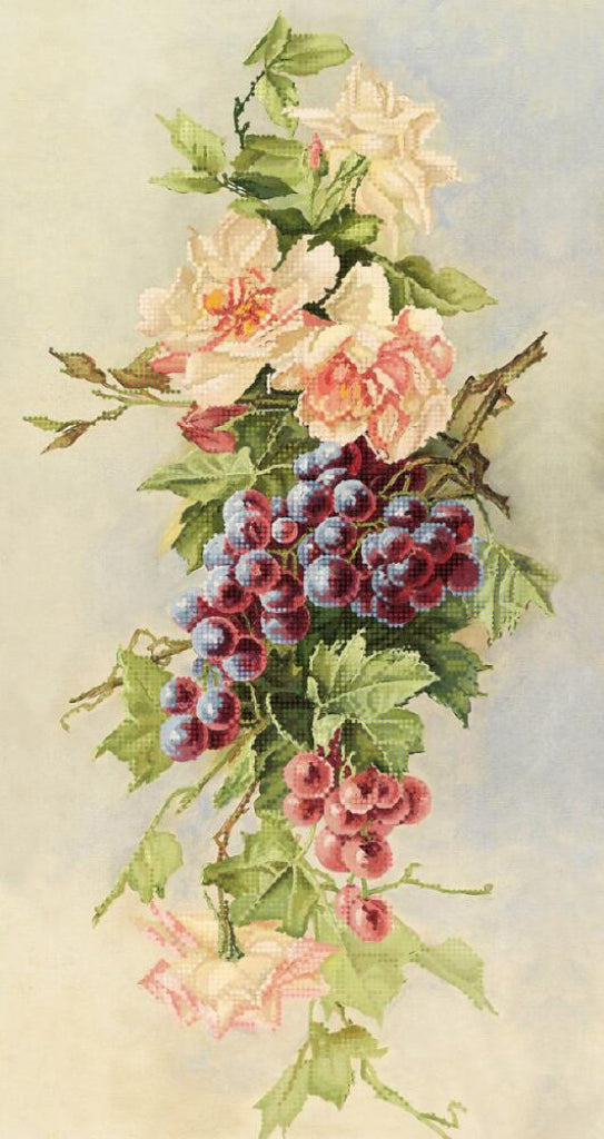 Kit de broderie de perles Bouquet de raisins DIY