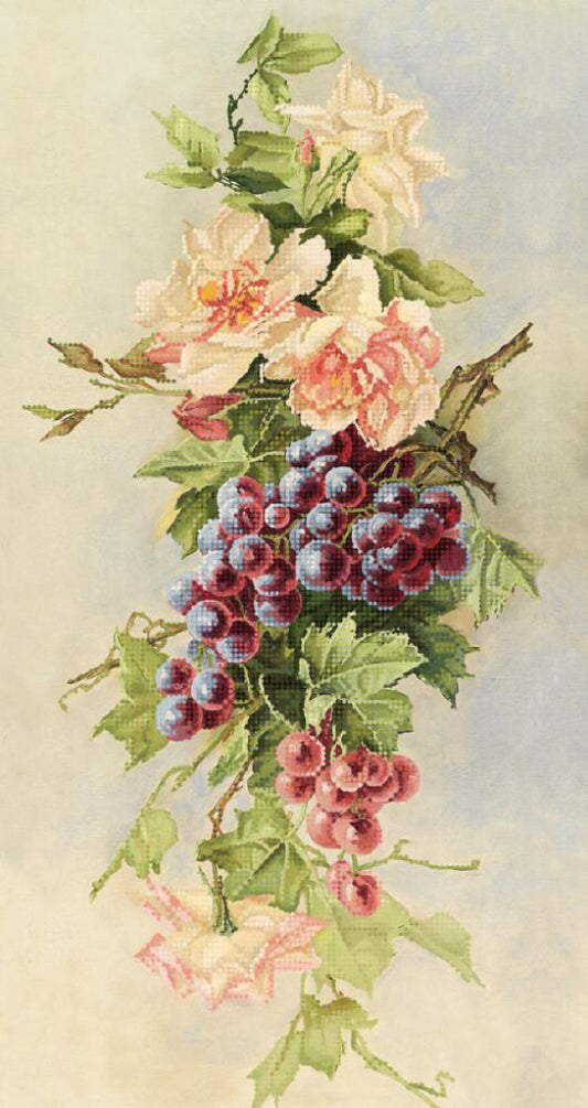 Kit de broderie de perles Bouquet de raisins DIY