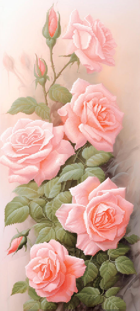 Kit de broderie de perles Fleurs de roses DIY