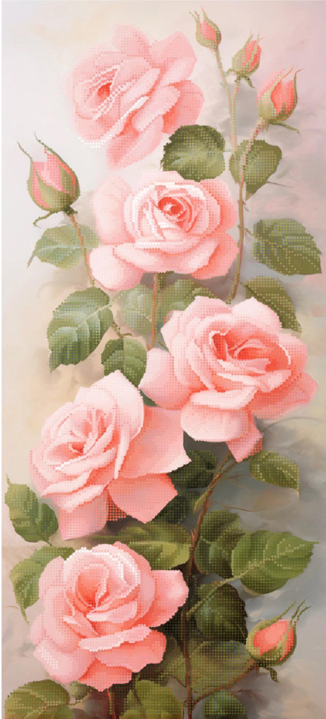 Bead Embroidery Kit Roses Flowers DIY Tela Artis