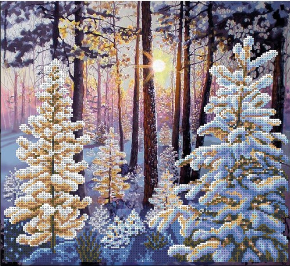 Bead Embroidery Kit Winter dawn DIY VDV