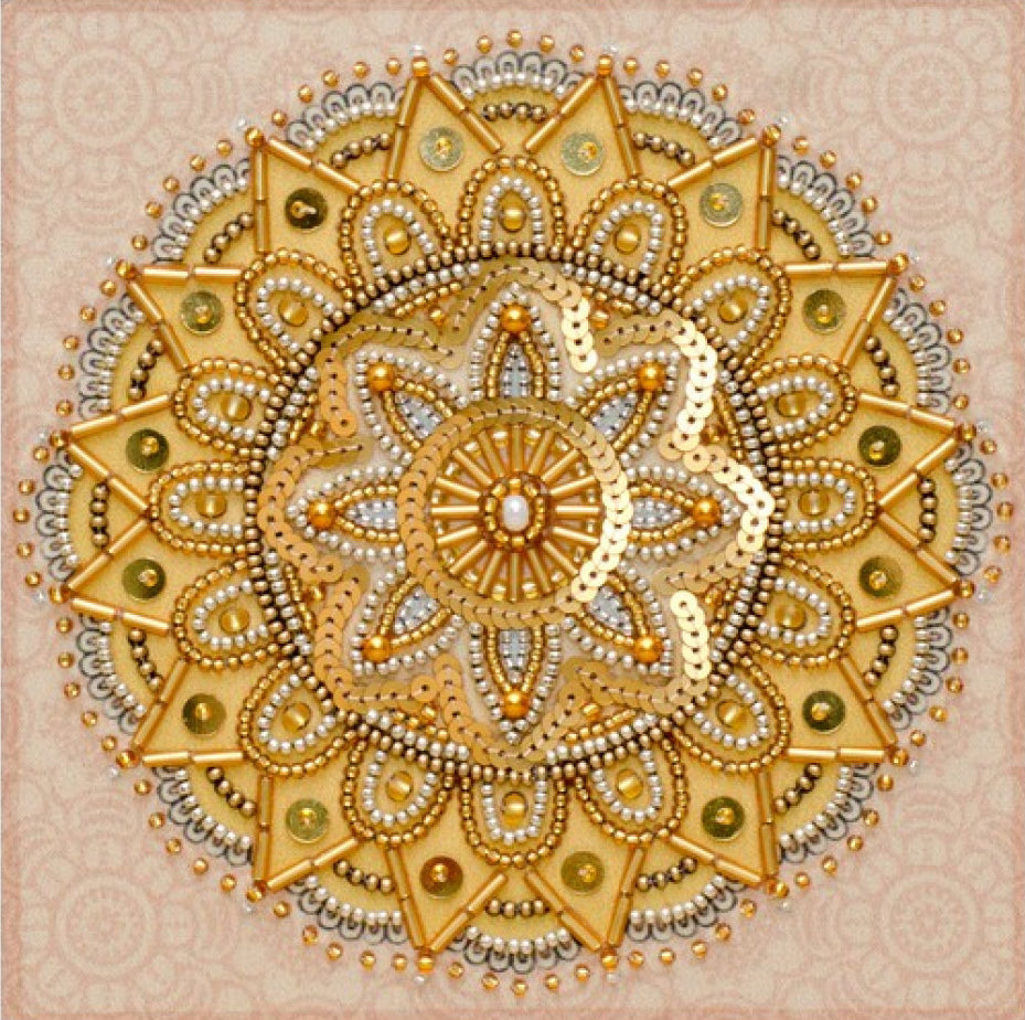 Bead Embroidery Kit Mandala Wealth DIY VDV
