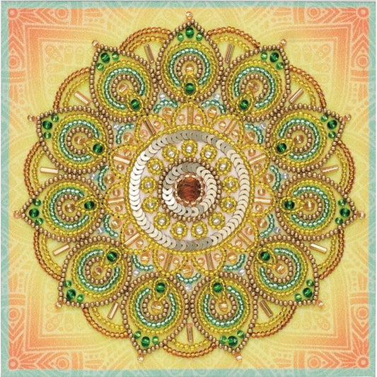 Perlen-Stickerei-Set Mandala Geldmagnet DIY