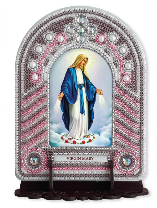 Bead Embroidery Kit Icon Virgin Mary Mother of God DIY Nova Sloboda