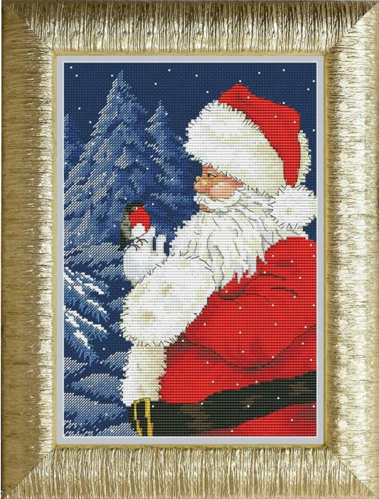 Counted Cross Stitch Kit Santa DIY Olanta