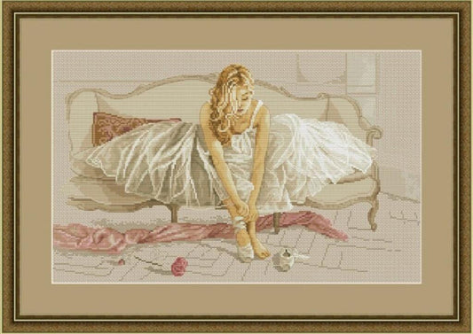Counted Cross Stitch Kit Ballerina DIY Olanta