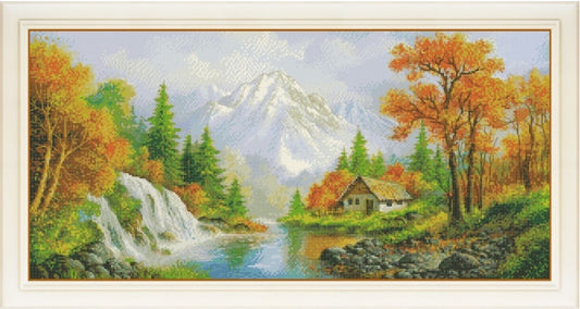 Counted Cross Stitch Kit Autumn DIY Olanta