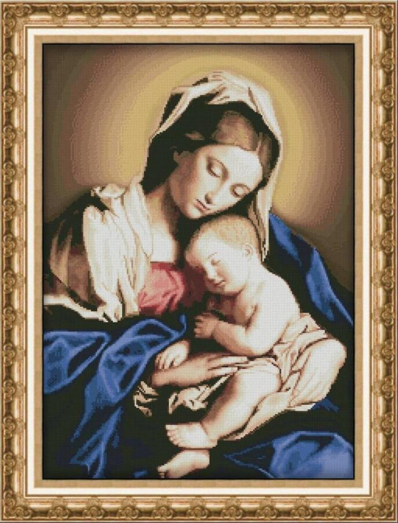 Counted Cross Stitch Kit Madonna DIY Olanta