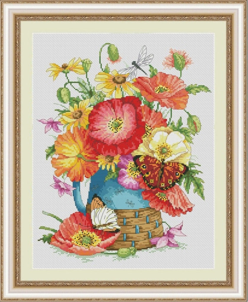 Kreuzstichset Sonnenblumen DIY Olanta