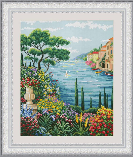 Counted Cross Stitch Kit Evening coast DIY Olanta