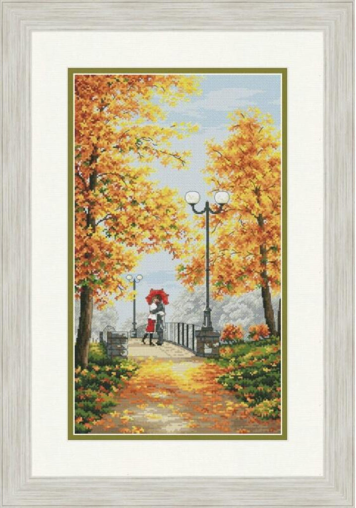Counted Cross Stitch Kit Autumn Park DIY Olanta