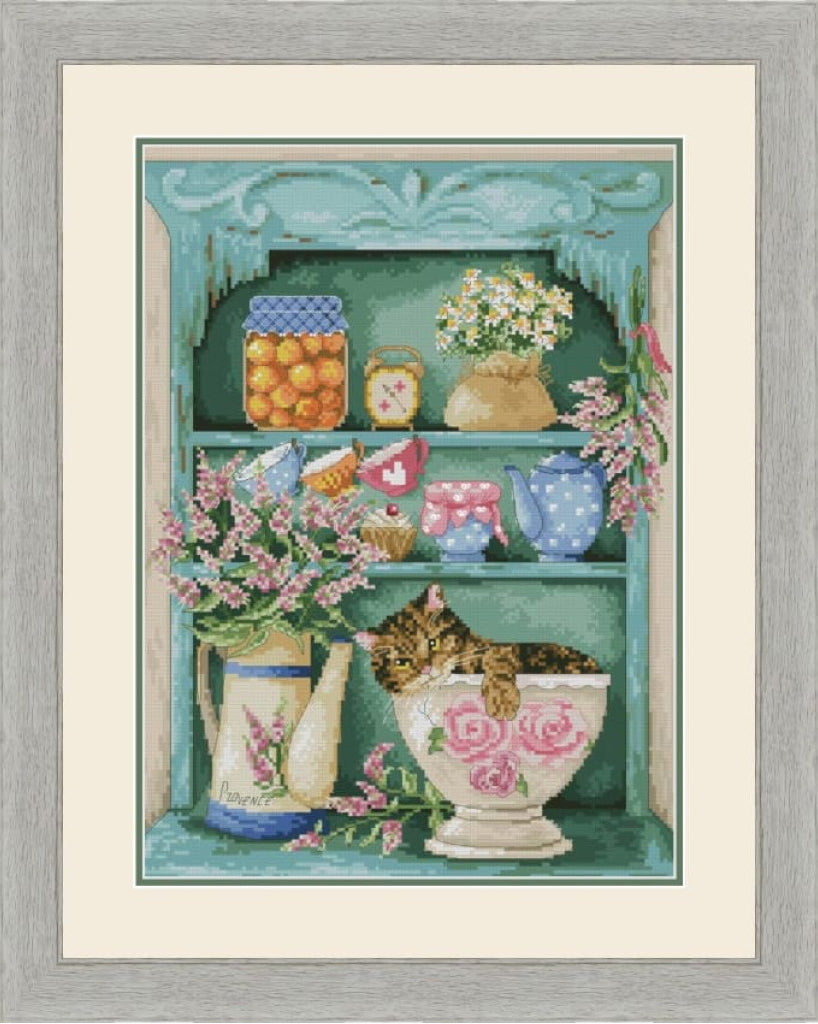 Counted Cross Stitch Kit Cat DIY Olanta