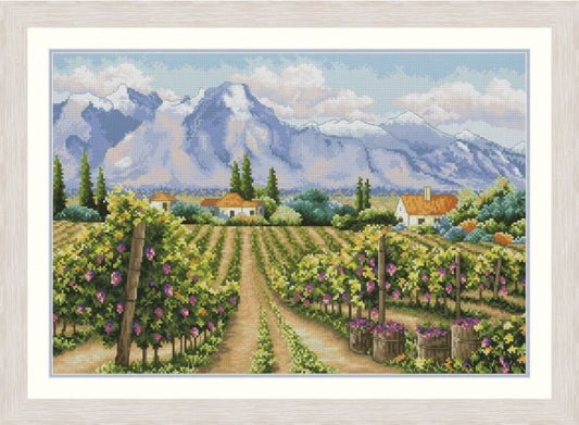 Counted Cross Stitch Kit Vineyards DIY Olanta
