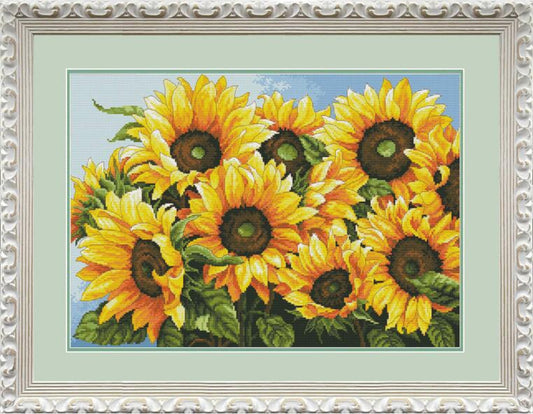 Counted Cross Stitch Kit Sunflowers DIY Olanta