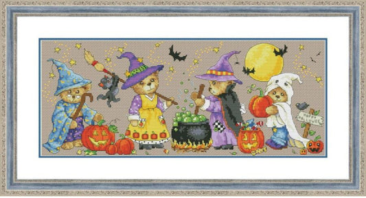 Counted Cross Stitch Kit Halloween DIY Olanta