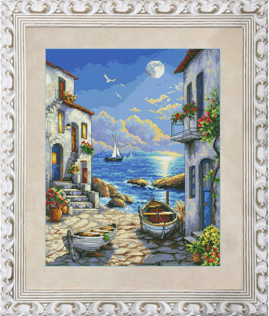 Gezähltes Kreuzstich-Set Azure Coast DIY Olanta