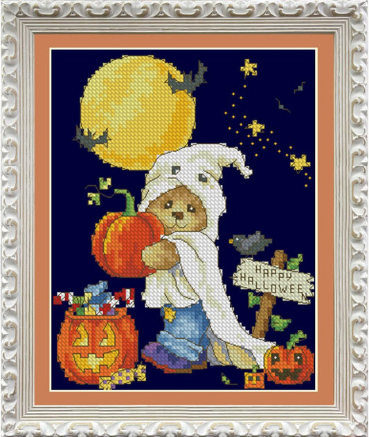 Counted Cross Stitch Kit Halloween DIY Olanta