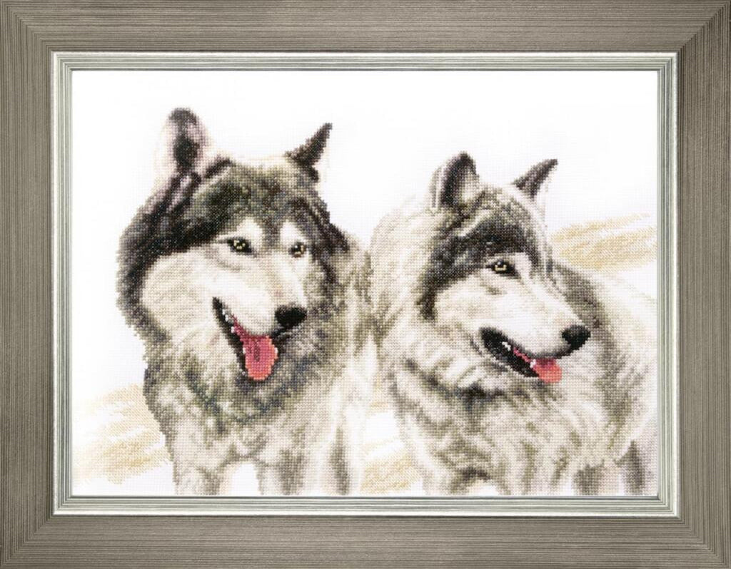 Counted Cross Stitch Kit Dogs DIY Crystal Art