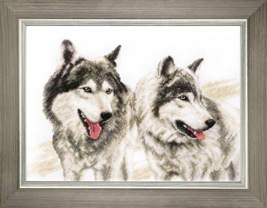 Counted Cross Stitch Kit Dogs DIY Crystal Art