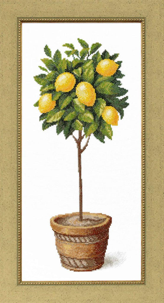 Counted Cross Stitch Kit Lemon tree DIY