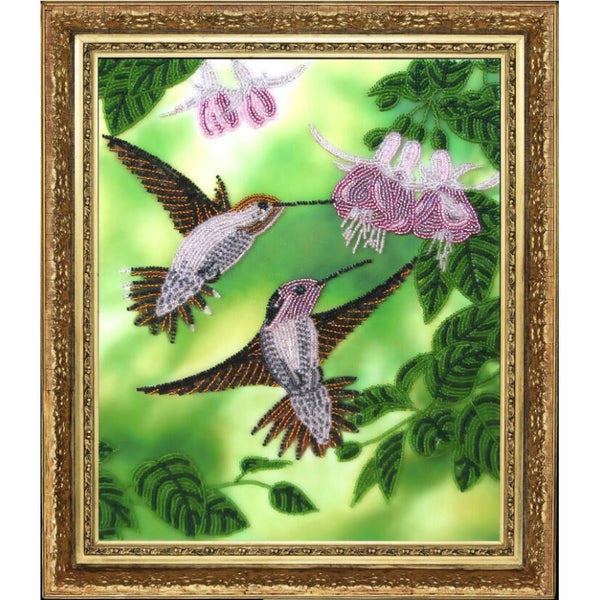 Bead embroidery kit Hummingbird DIY - DIY-craftkits