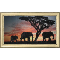 Bead embroidery kit Elephants DIY Beadwork Beading Bead stitching - DIY-craftkits