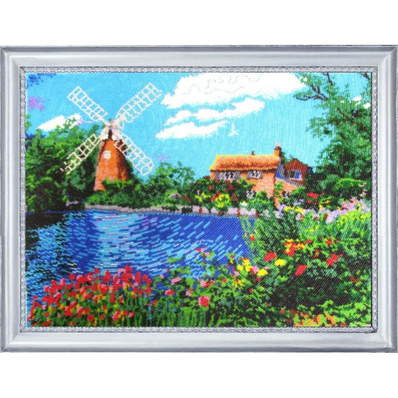 Bead embroidery kit Old mill DIY - DIY-craftkits