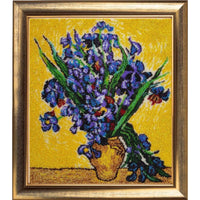 Bead embroidery kit Irises DIY - DIY-craftkits