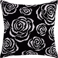 Tapestry Needlepoint pillow kit "Roses at night" DIY Printed canvas - DIY-craftkits