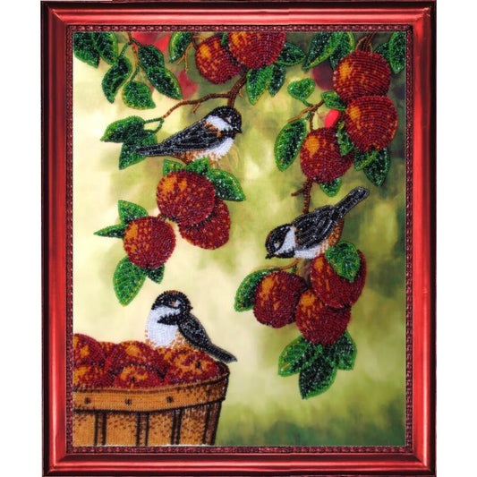 Bead embroidery kit Sparrows DIY - DIY-craftkits