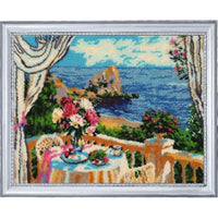 Bead embroidery kit Breakfast with sea view DIY - DIY-craftkits