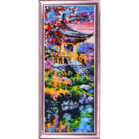 Bead embroidery kit Fujiyama DIY - DIY-craftkits