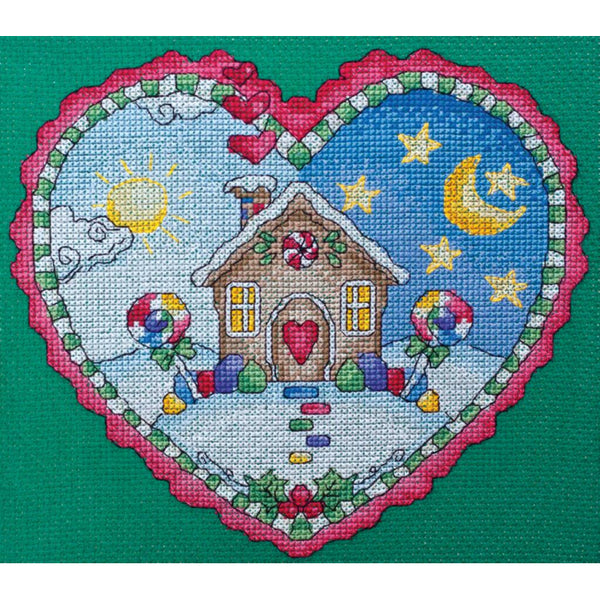 Counted Cross stitch kit Gingerbread DIY Unprinted canvas - DIY-craftkits