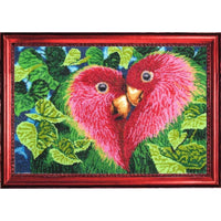 Bead embroidery kit Parrots DIY - DIY-craftkits