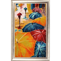 Bead embroidery kit Funny umbrellas DIY - DIY-craftkits