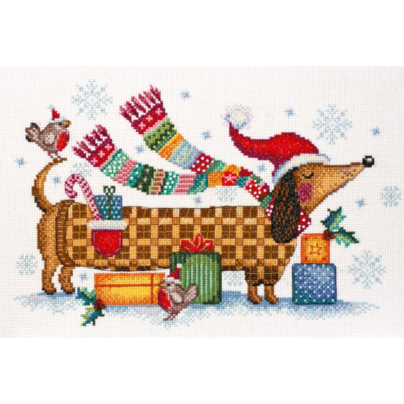 Counted Cross stitch kit Dog DIY Unprinted canvas - DIY-craftkits