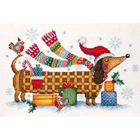 Counted Cross stitch kit Dog DIY Unprinted canvas - DIY-craftkits