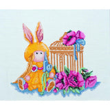 Counted Cross stitch kit Doll DIY Unprinted canvas - DIY-craftkits