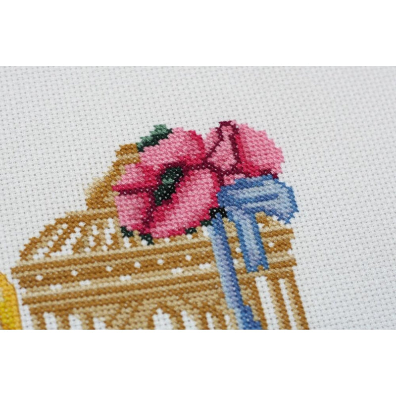 Counted Cross stitch kit Doll DIY Unprinted canvas - DIY-craftkits