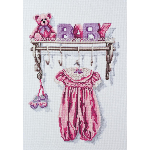 Counted Cross stitch kit Baby Girl DIY Unprinted canvas - DIY-craftkits