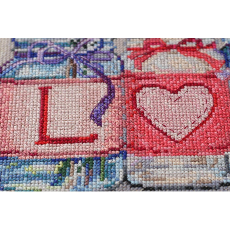 Counted Cross stitch kit Gently DIY Unprinted canvas - DIY-craftkits