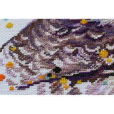 Counted Cross stitch kit Owl DIY Unprinted canvas - DIY-craftkits