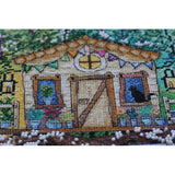 Counted Cross stitch kit Cat house DIY Unprinted canvas - DIY-craftkits