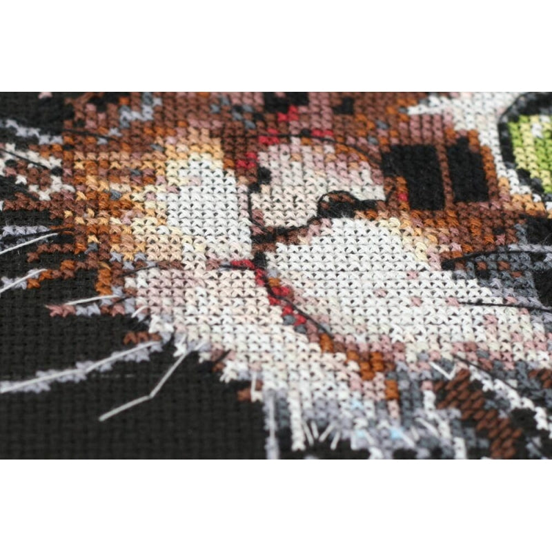 Counted Cross stitch kit Cat DIY Unprinted canvas - DIY-craftkits