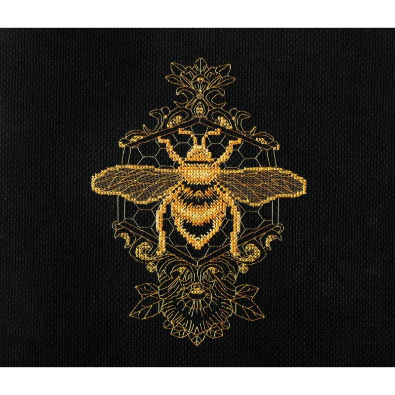 Counted Cross stitch kit Golden bee DIY Unprinted canvas - DIY-craftkits