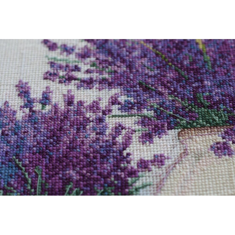 Counted Cross stitch kit Provence scent DIY Unprinted canvas - DIY-craftkits