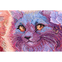 Counted Cross stitch kit Cat DIY Unprinted canvas - DIY-craftkits