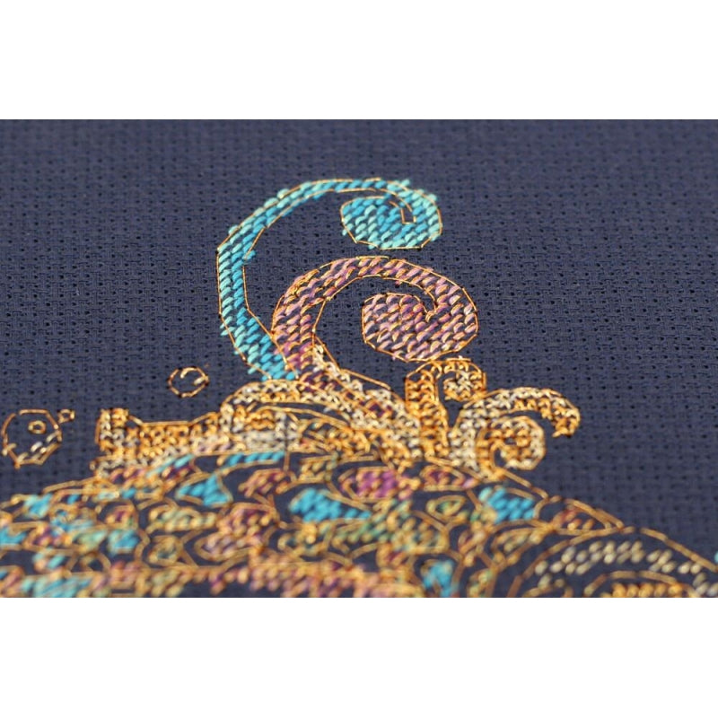 Counted Cross stitch kit Gold fish DIY Unprinted canvas - DIY-craftkits