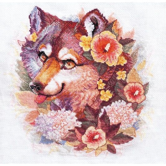 Counted Cross stitch kit Dog DIY Unprinted canvas - DIY-craftkits